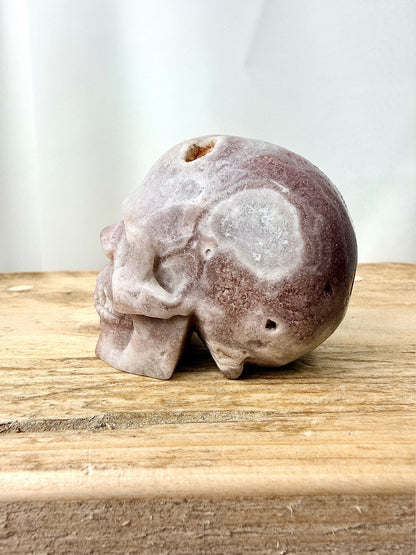 Pink Amethyst Skull (#9) - 185g - Brazil