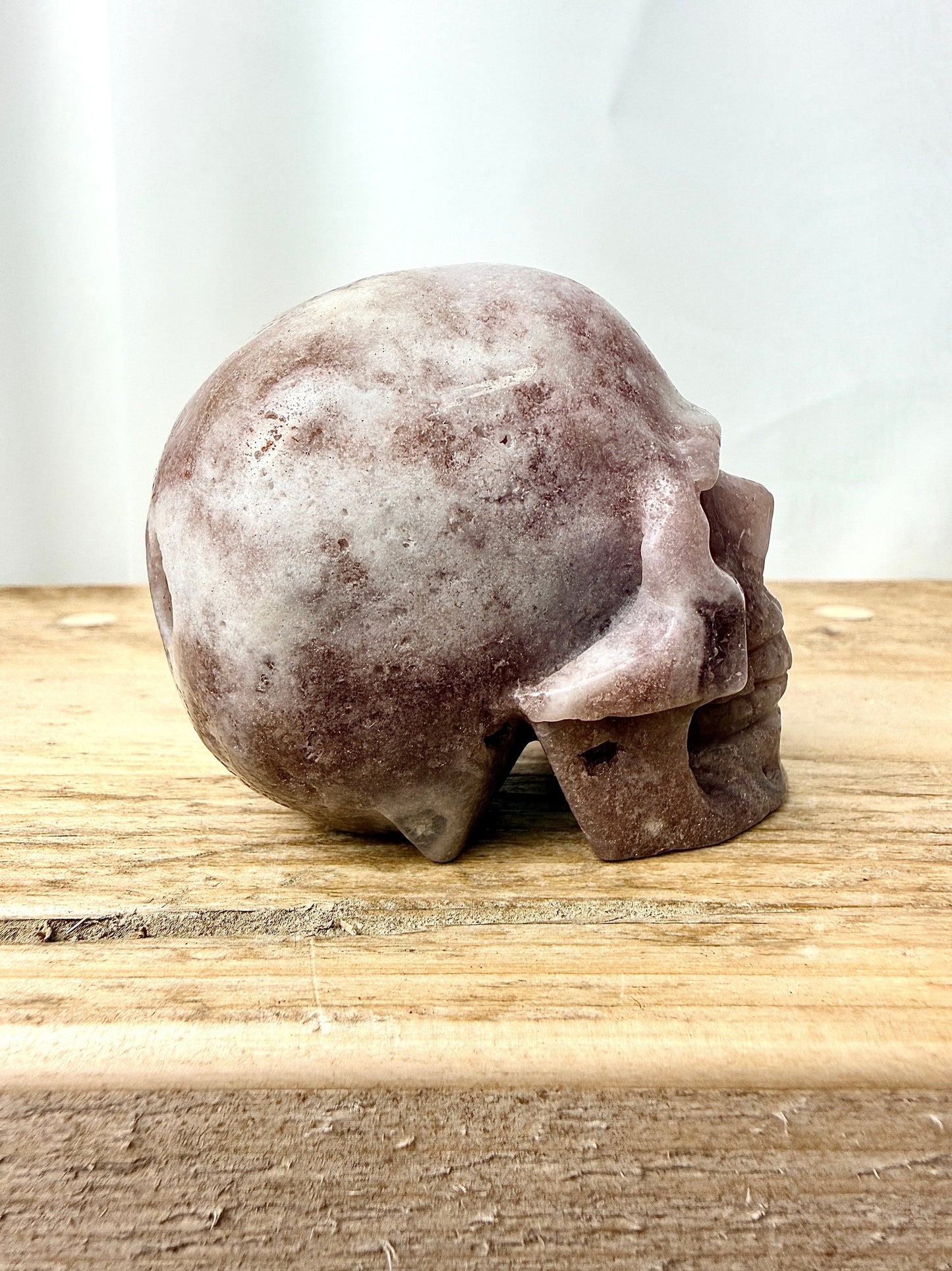 Pink Amethyst Skull (#9) - 185g - Brazil