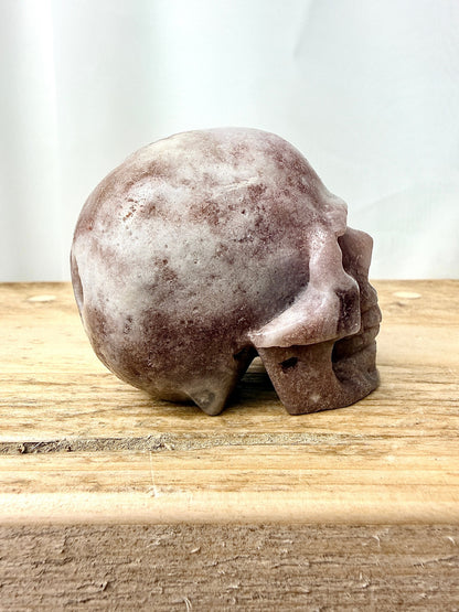 Pink Amethyst Skull (#9) - 185g - Brazil
