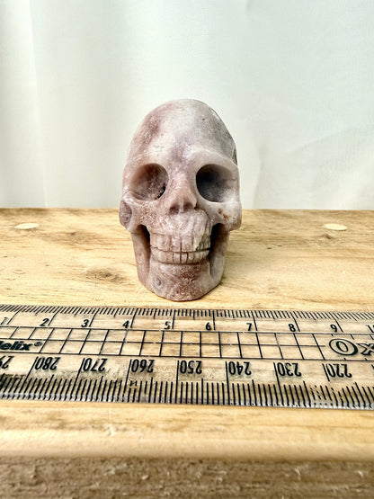 Pink Amethyst Skull (#9) - 185g - Brazil