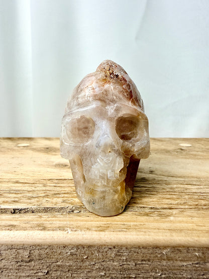 Pink Amethyst Skull (#10) - 211g - Brazil