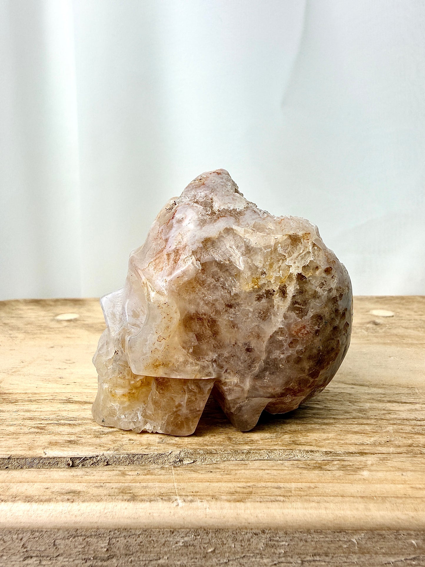 Pink Amethyst Skull (#10) - 211g - Brazil