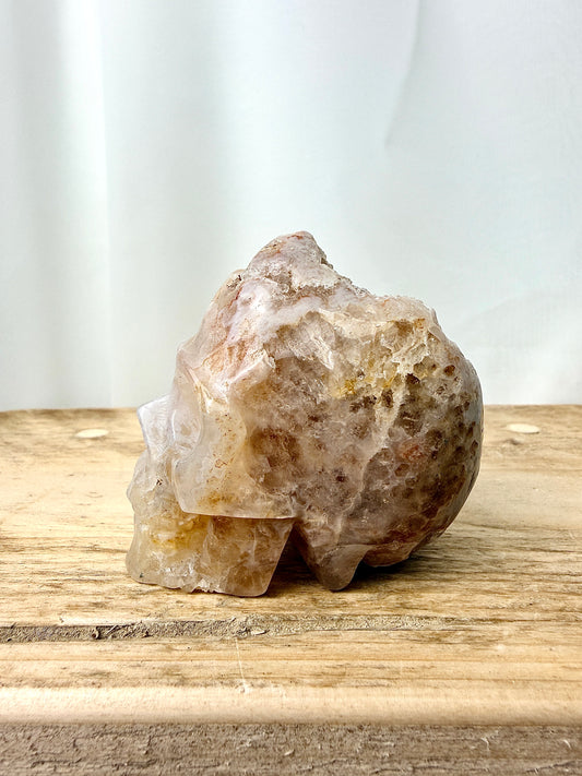 Pink Amethyst Skull (#10) - 211g - Brazil
