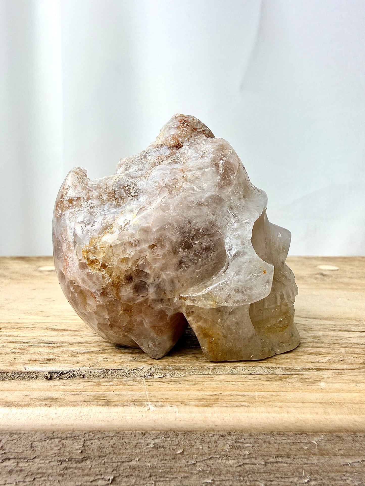 Pink Amethyst Skull (#10) - 211g - Brazil