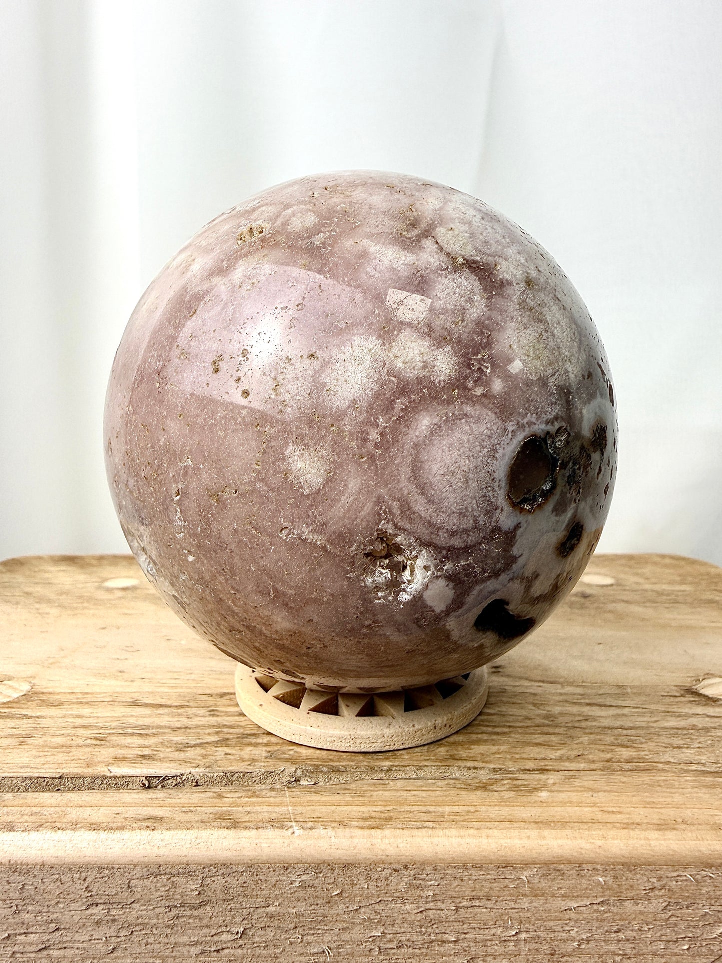 Flower Agate Sphere (#2) - 1.13kg - Madagascar