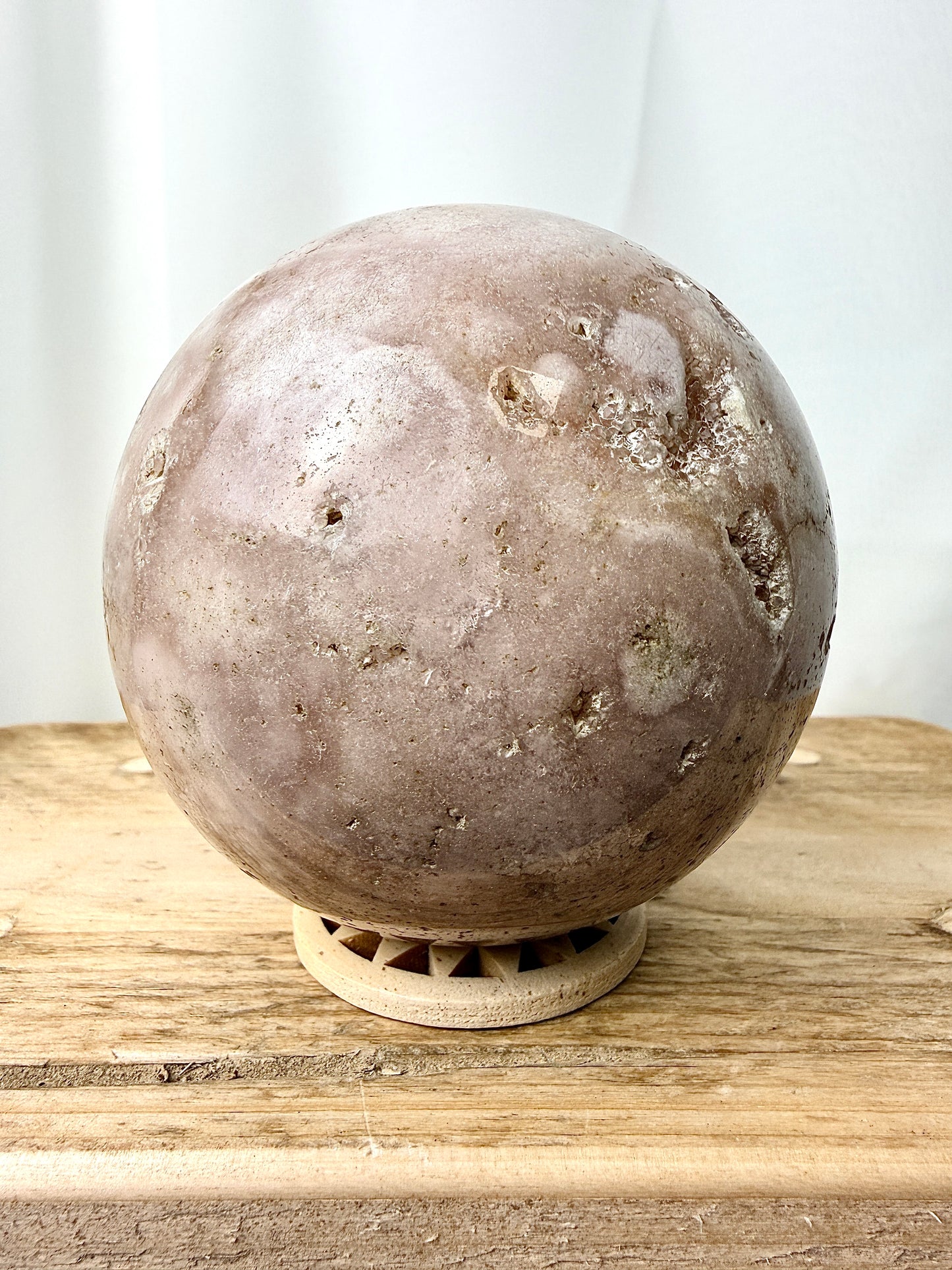 Flower Agate Sphere (#2) - 1.13kg - Madagascar