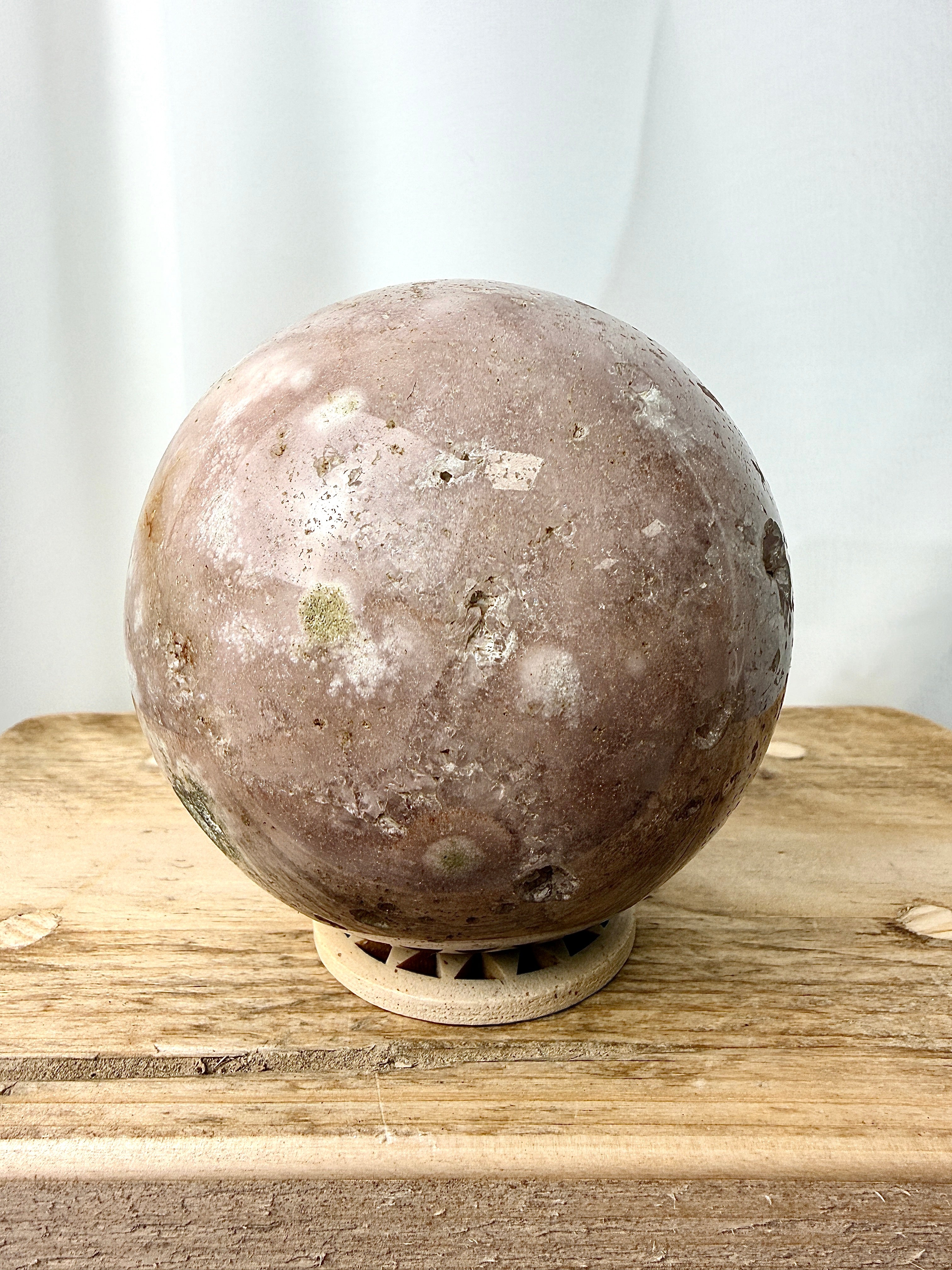 Flower Agate Sphere (#2)