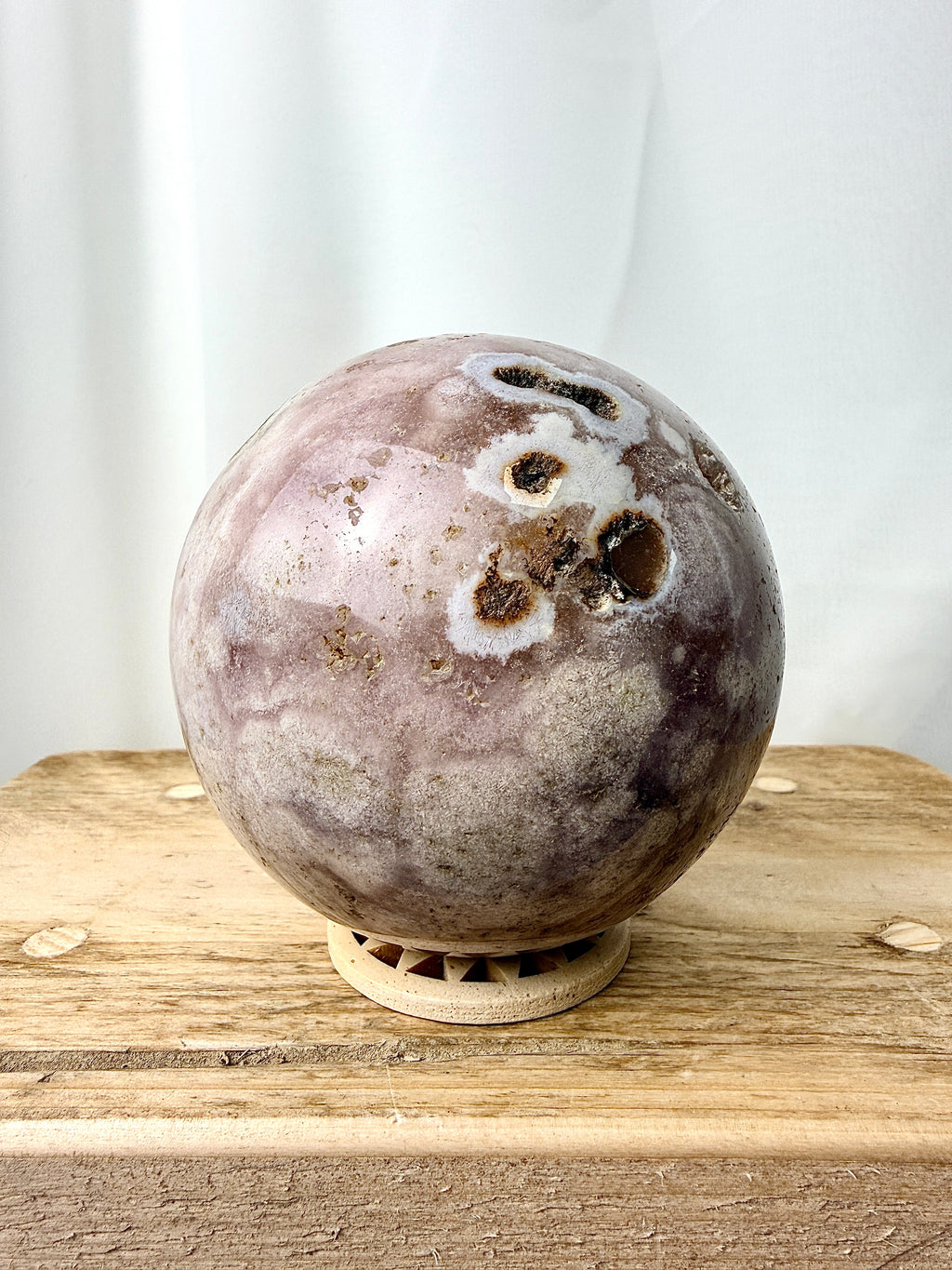 Flower Agate Sphere (#2)