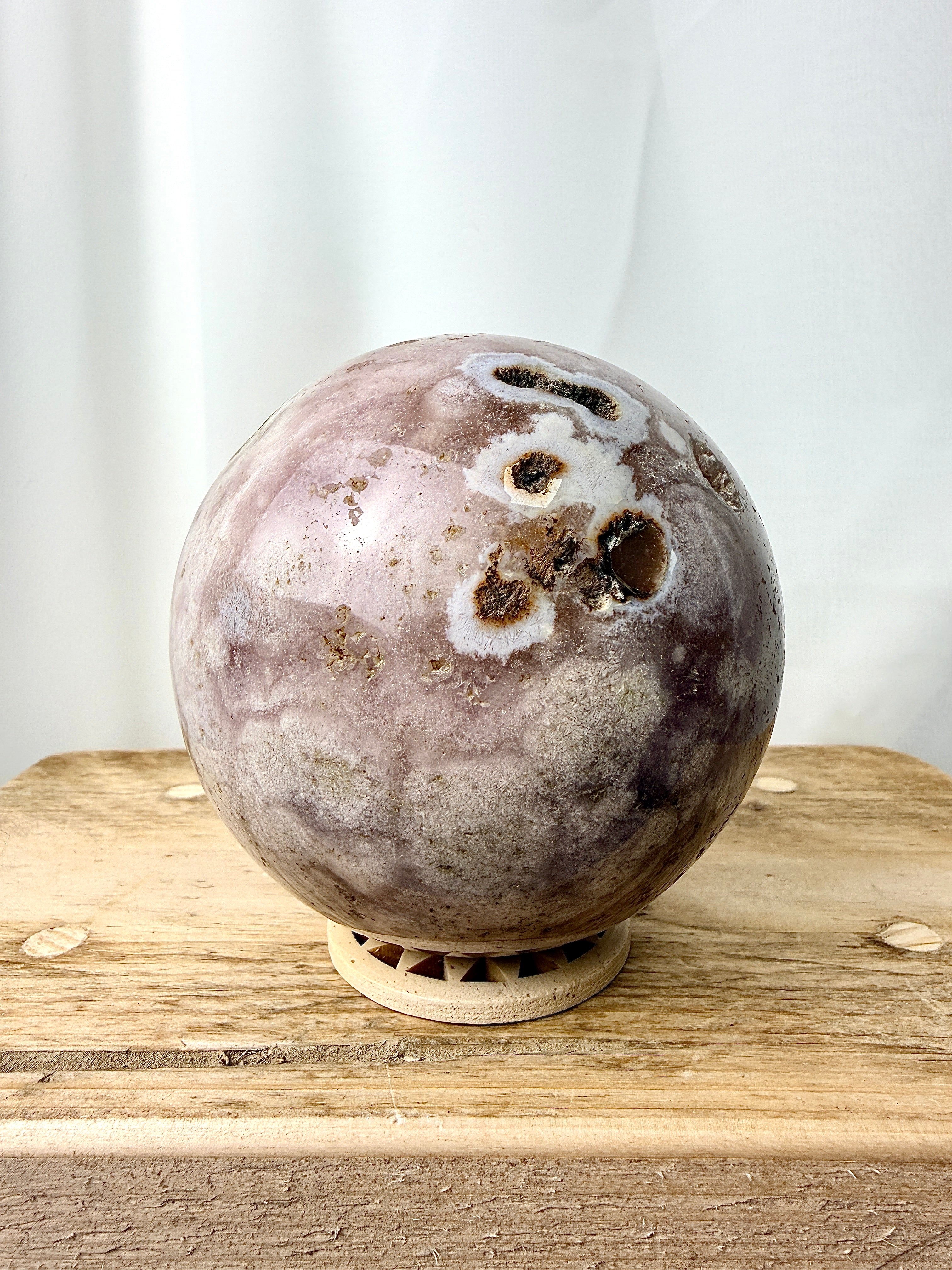 Flower Agate Sphere (#2)