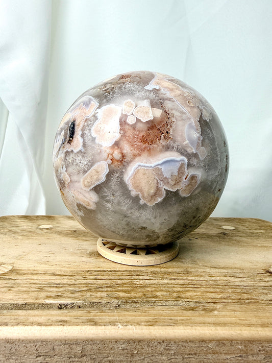 Flower Agate Sphere (#3) - 1.42kg - Madagascar