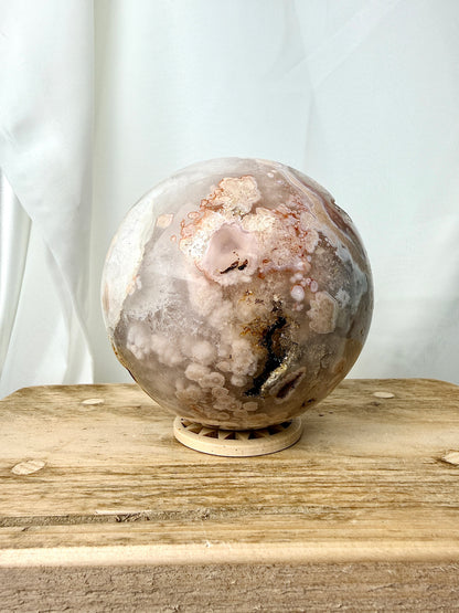 Flower Agate Sphere (#3) - 1.42kg - Madagascar