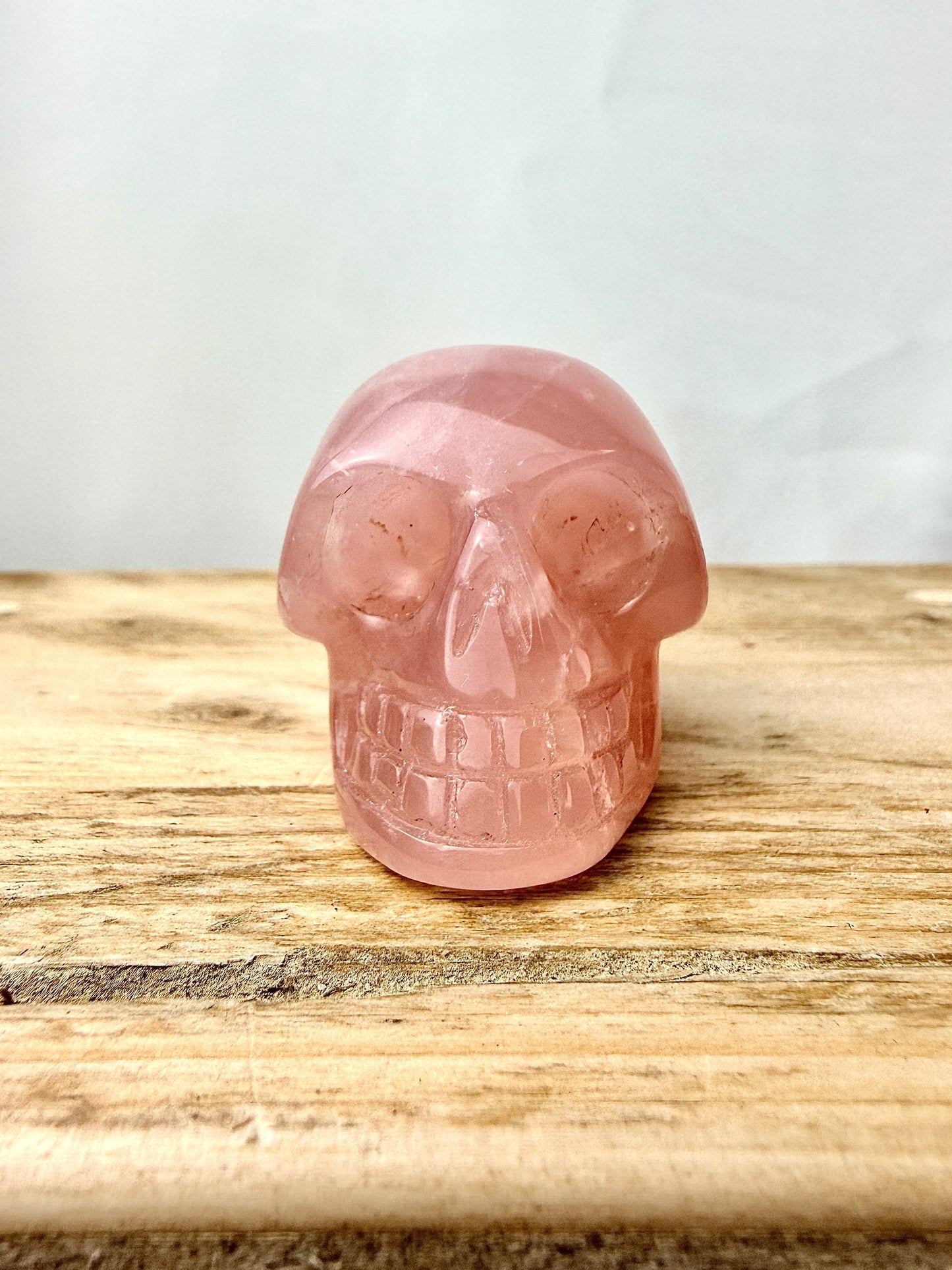 Rose Quartz Skull - 80g - South Africa