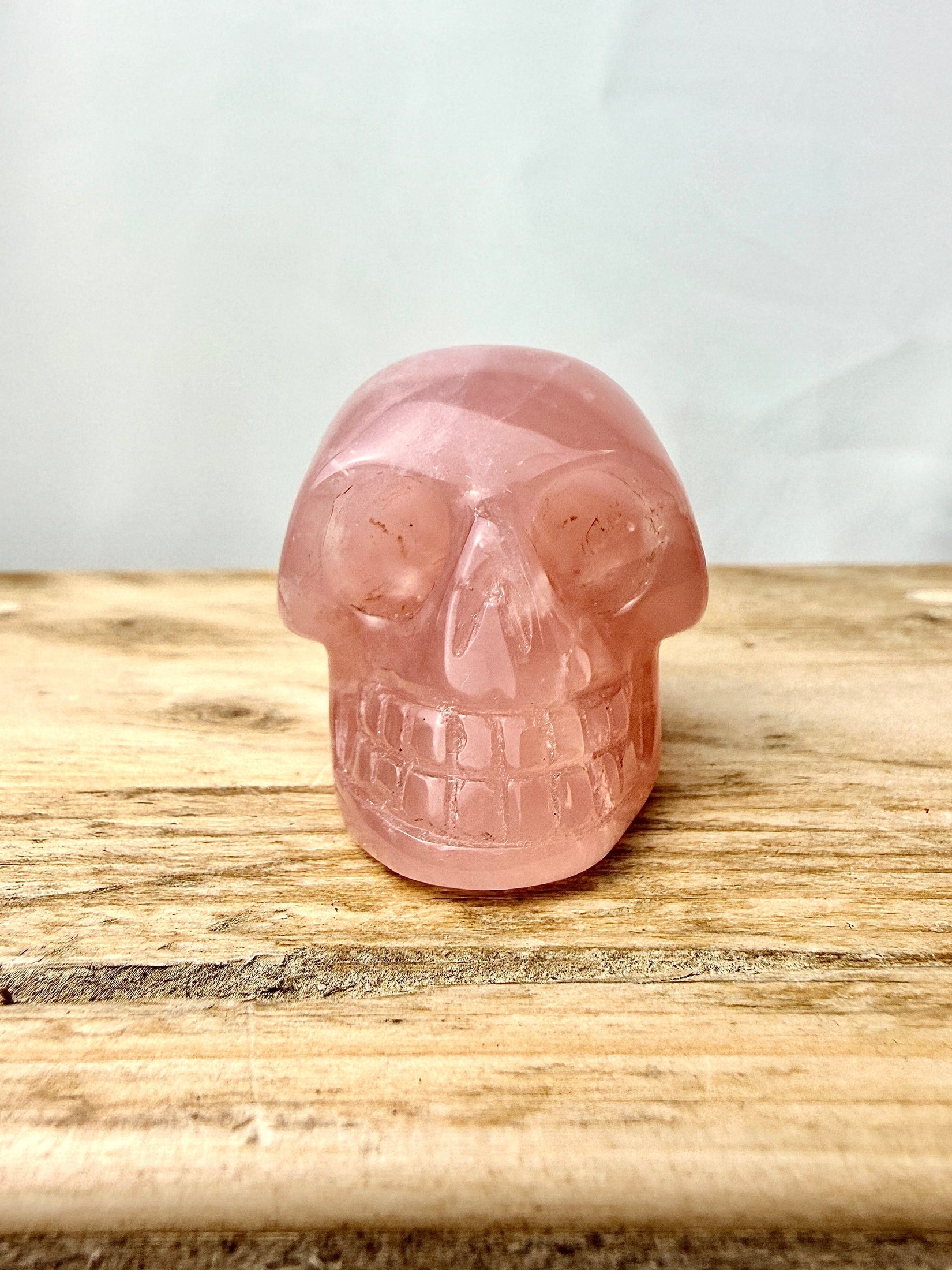 Rose Quartz Skull