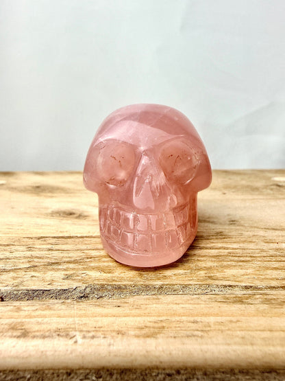 Rose Quartz Skull - 80g - South Africa
