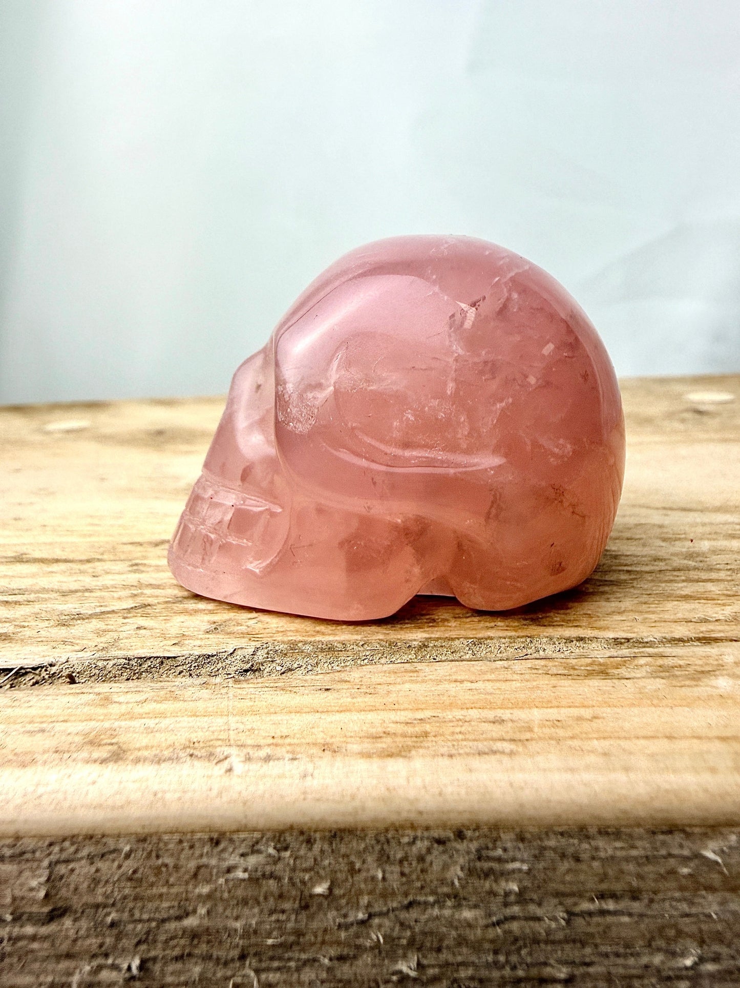 Rose Quartz Skull - 80g - South Africa