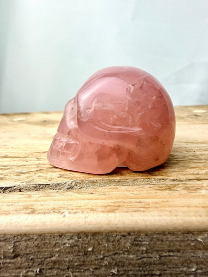 Rose Quartz Skull - 80g - South Africa
