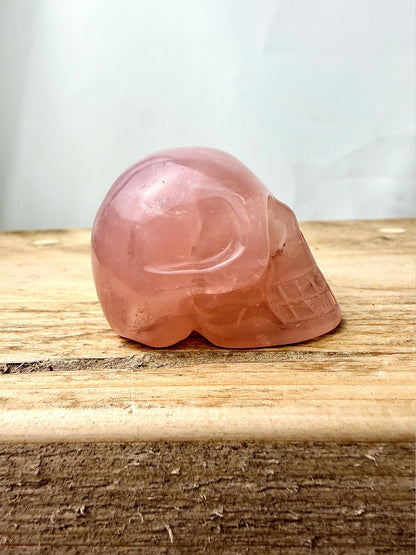 Rose Quartz Skull - 80g - South Africa