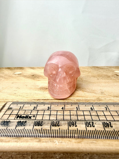 Rose Quartz Skull - 80g - South Africa