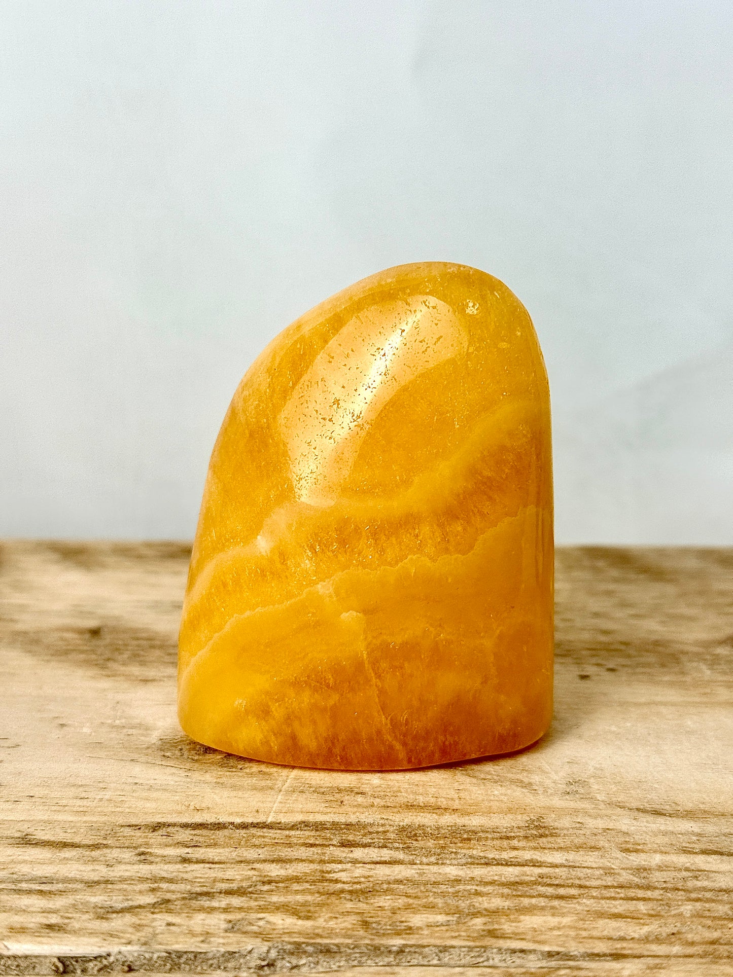 Orange Calcite Freeform (#3) - 220g - Mexico
