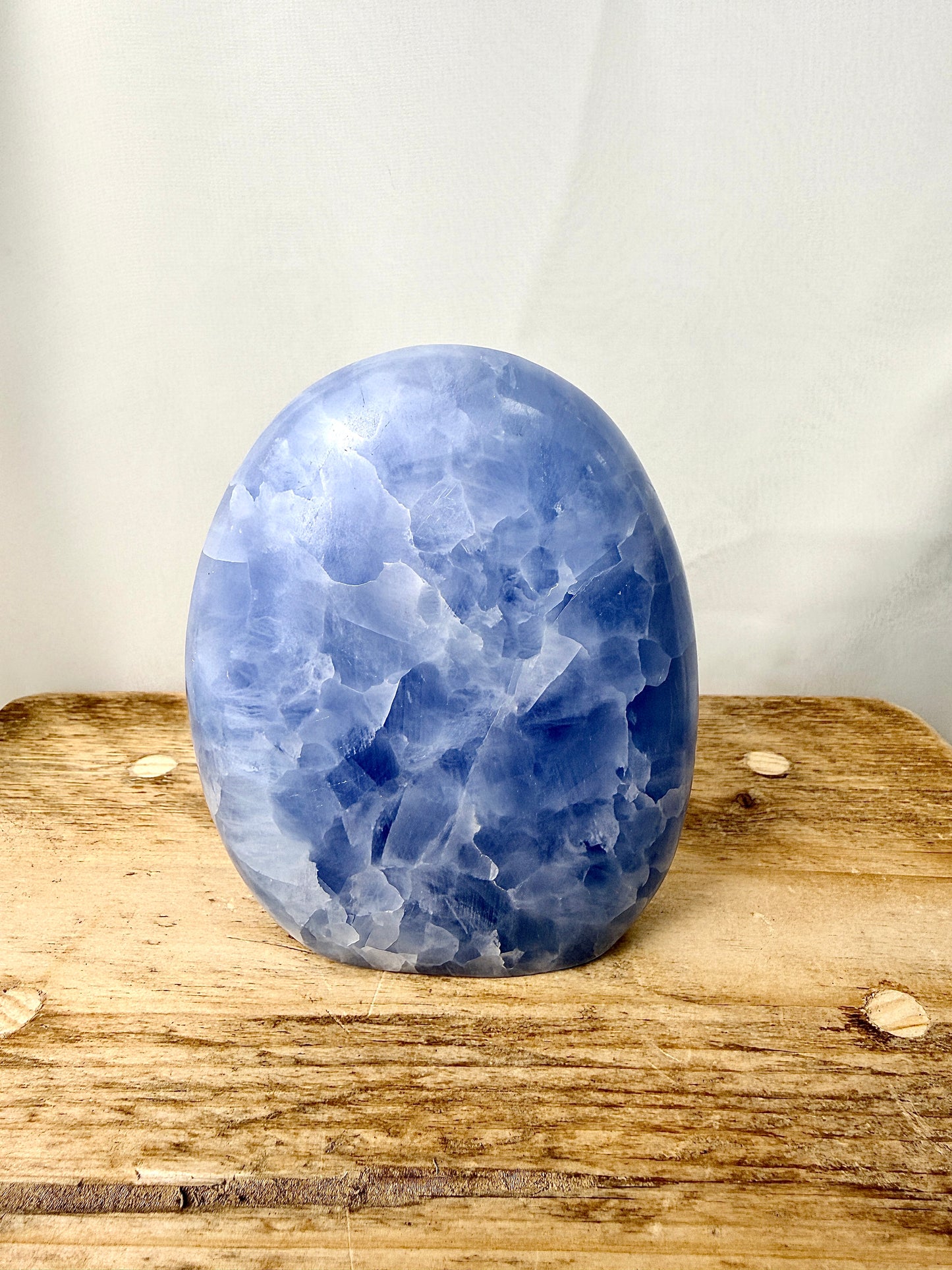 Blue Calcite Freeform (#1) - 555g - Madagascar