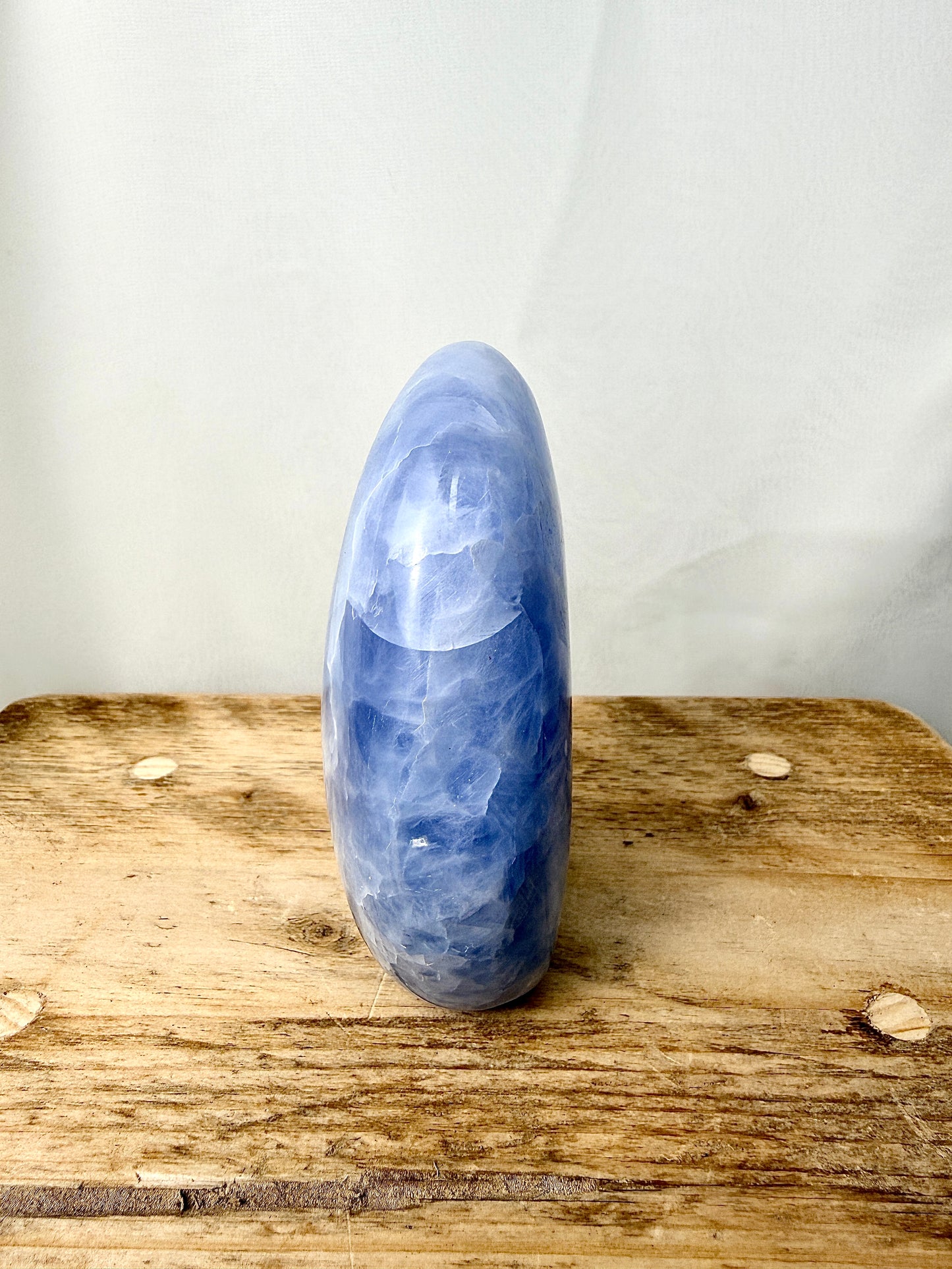 Blue Calcite Freeform (#1) - 555g - Madagascar