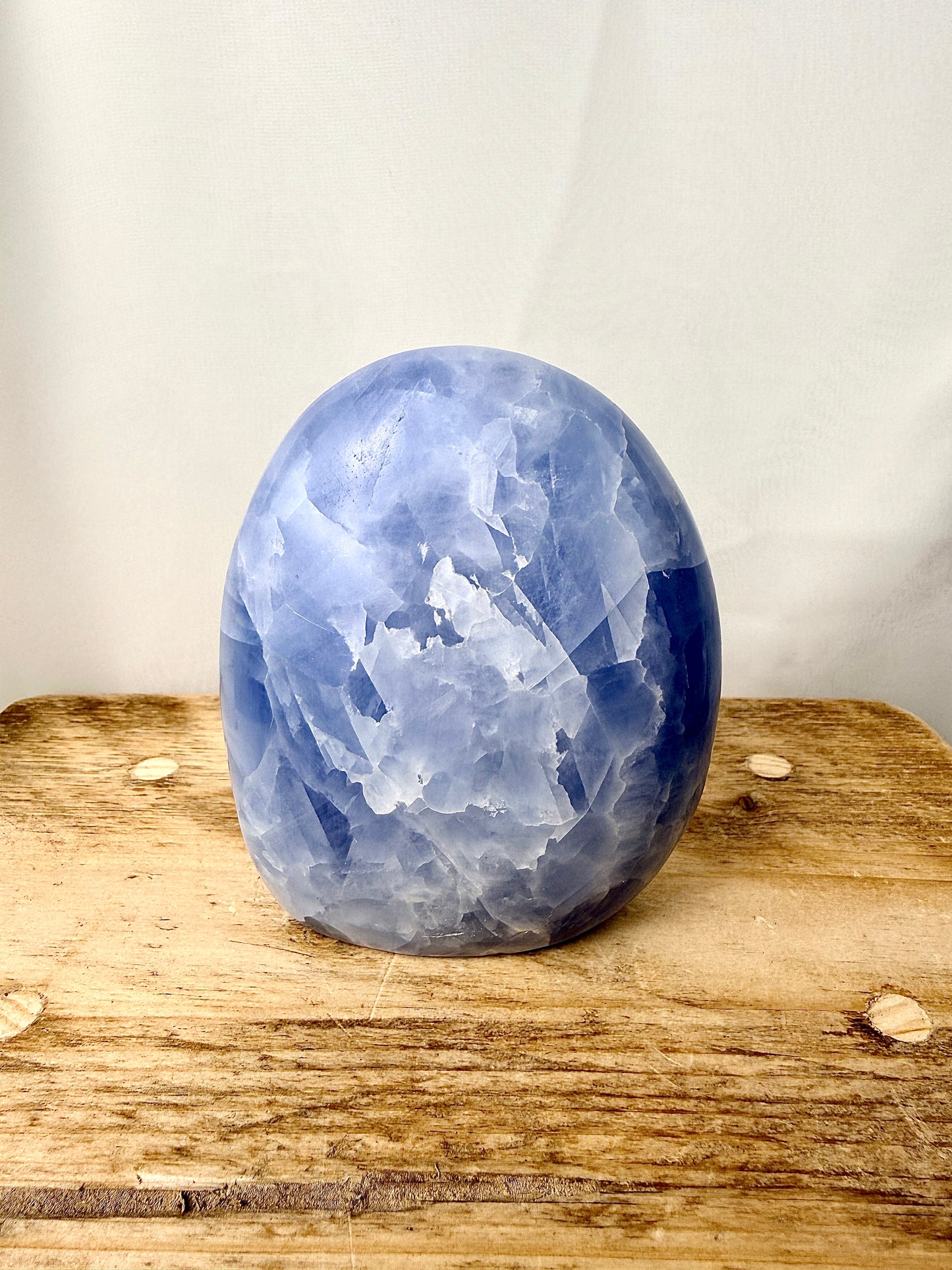 Blue Calcite Freeform (#1) - 555g - Madagascar