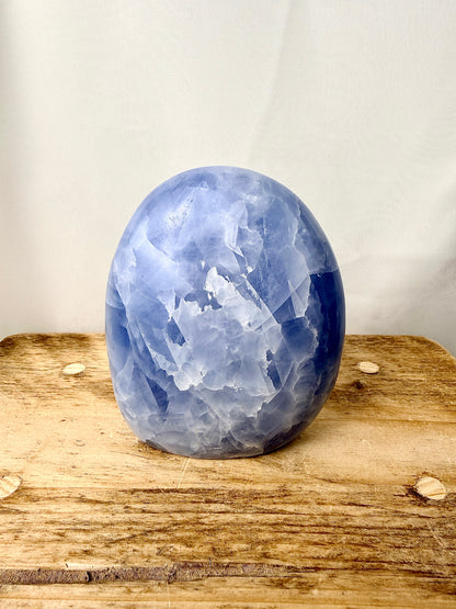 Blue Calcite Freeform (#1) - 555g - Madagascar