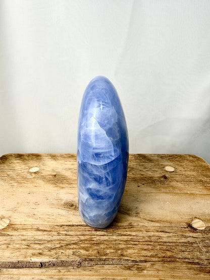 Blue Calcite Freeform (#1) - 555g - Madagascar