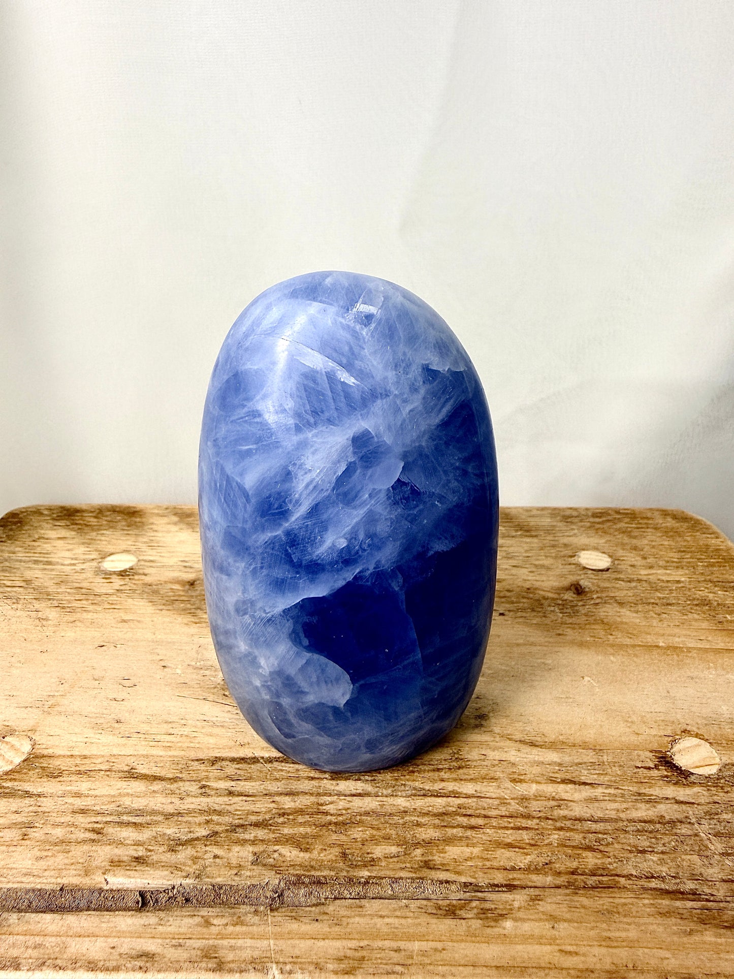 Blue Calcite Freeform (#2) - 415g - Madagascar