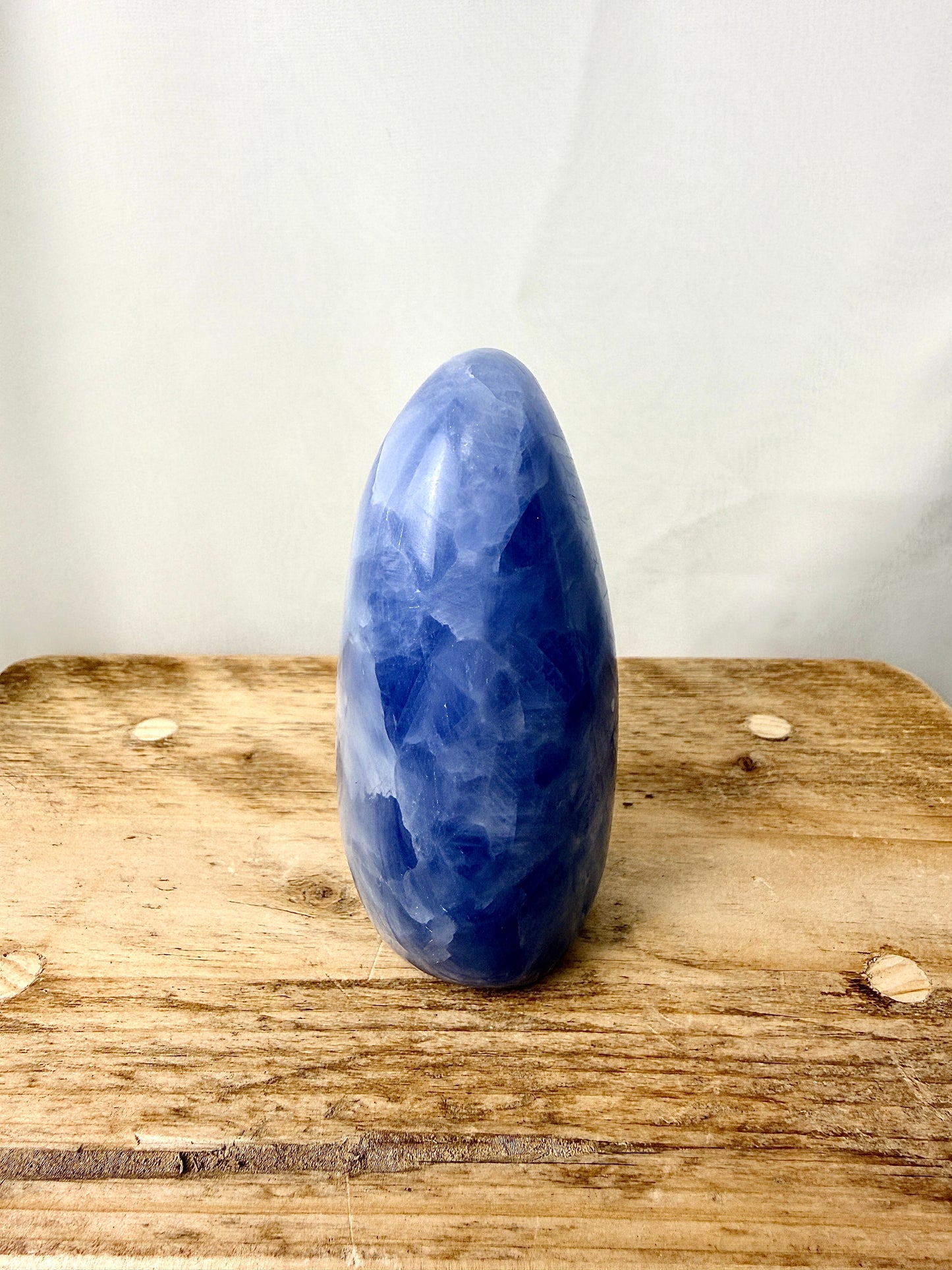 Blue Calcite Freeform (#2) - 415g - Madagascar