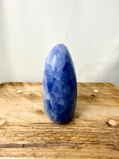 Blue Calcite Freeform (#2) - 415g - Madagascar