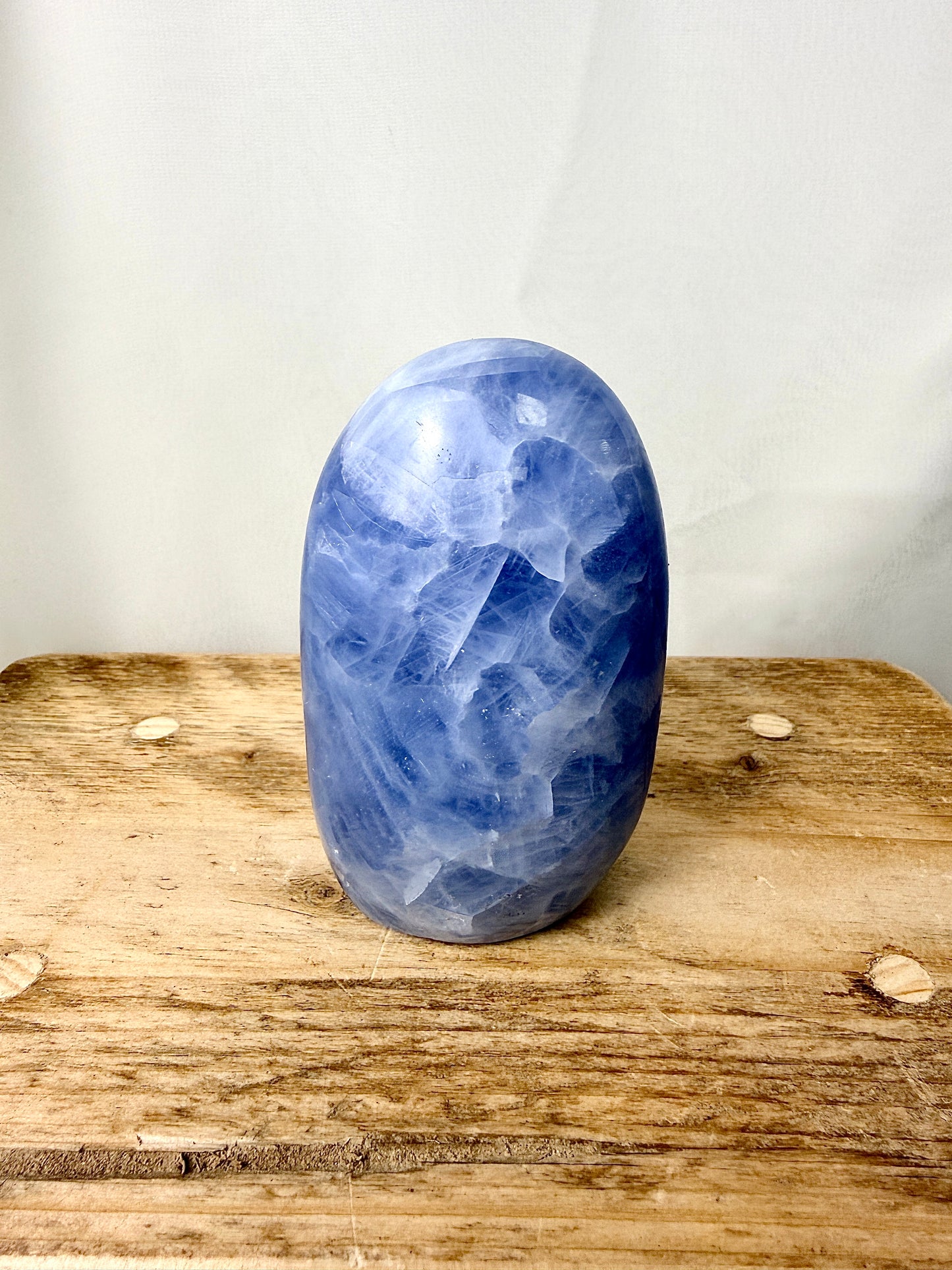 Blue Calcite Freeform (#2) - 415g - Madagascar