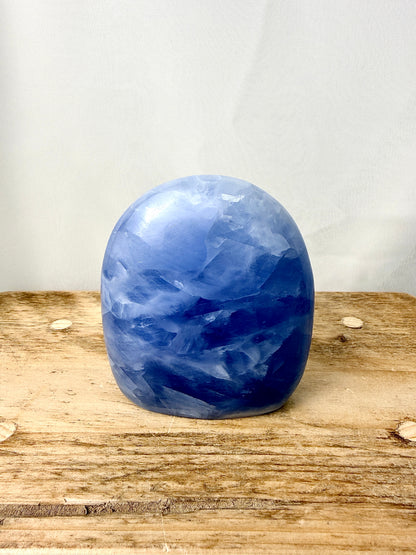 Blue Calcite Freeform (#4) - 435g - Madagascar