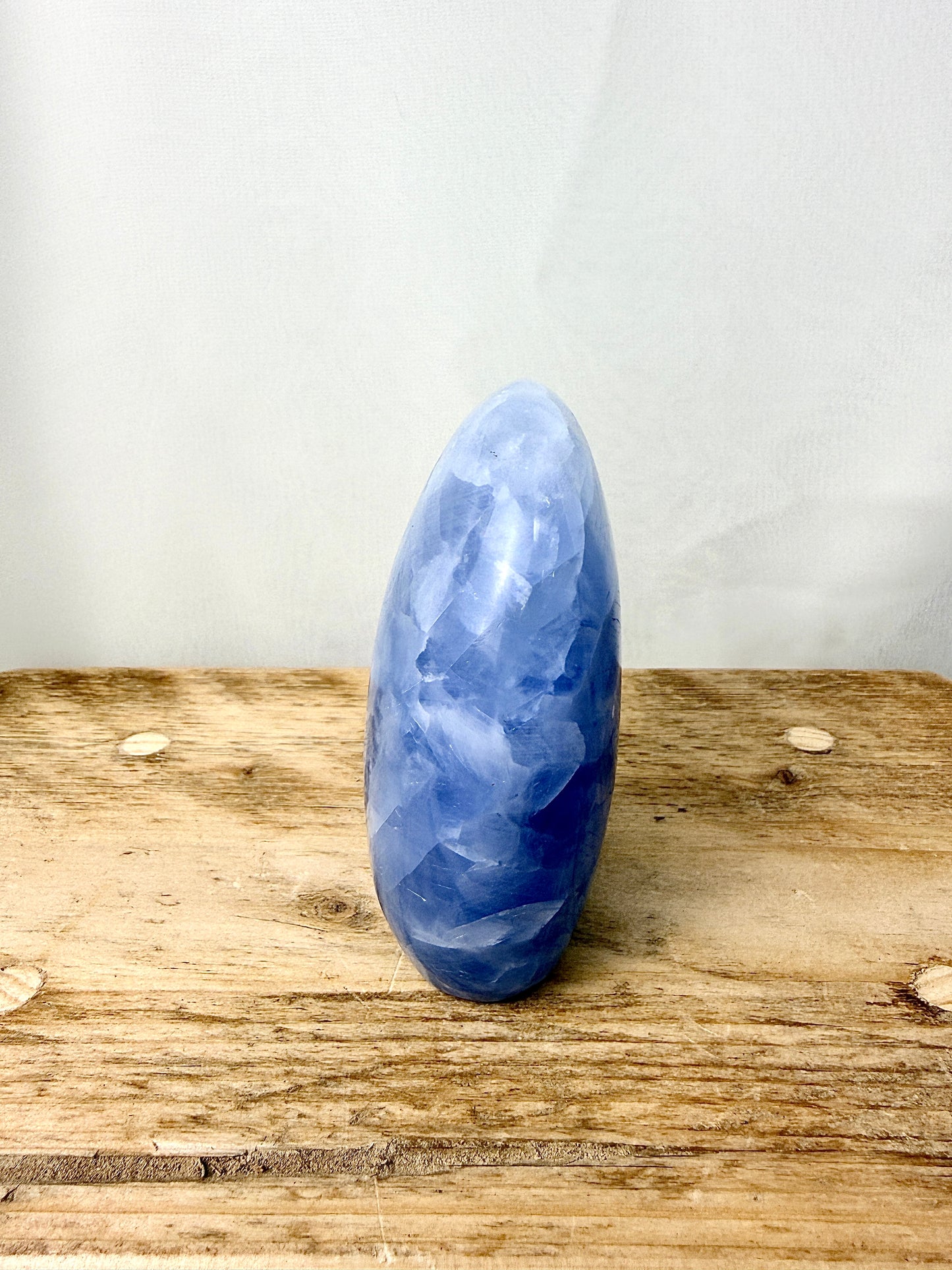 Blue Calcite Freeform (#4) - 435g - Madagascar