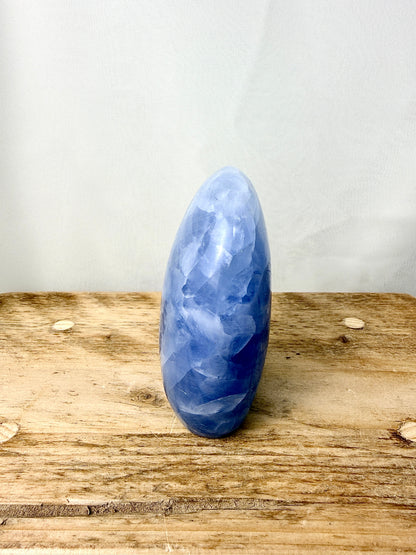 Blue Calcite Freeform (#4) - 435g - Madagascar