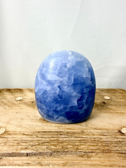 Blue Calcite Freeform (#4) - 435g - Madagascar