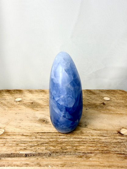 Blue Calcite Freeform (#4) - 435g - Madagascar