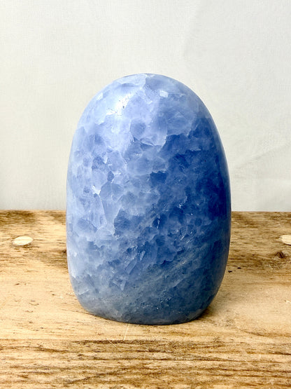 Blue Calcite Freeform (#3) - 385g - Madagascar