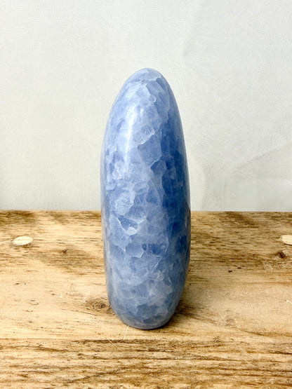 Blue Calcite Freeform (#3) - 385g - Madagascar