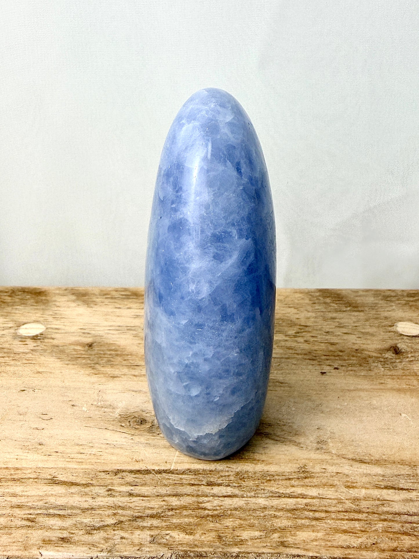 Blue Calcite Freeform (#3) - 385g - Madagascar