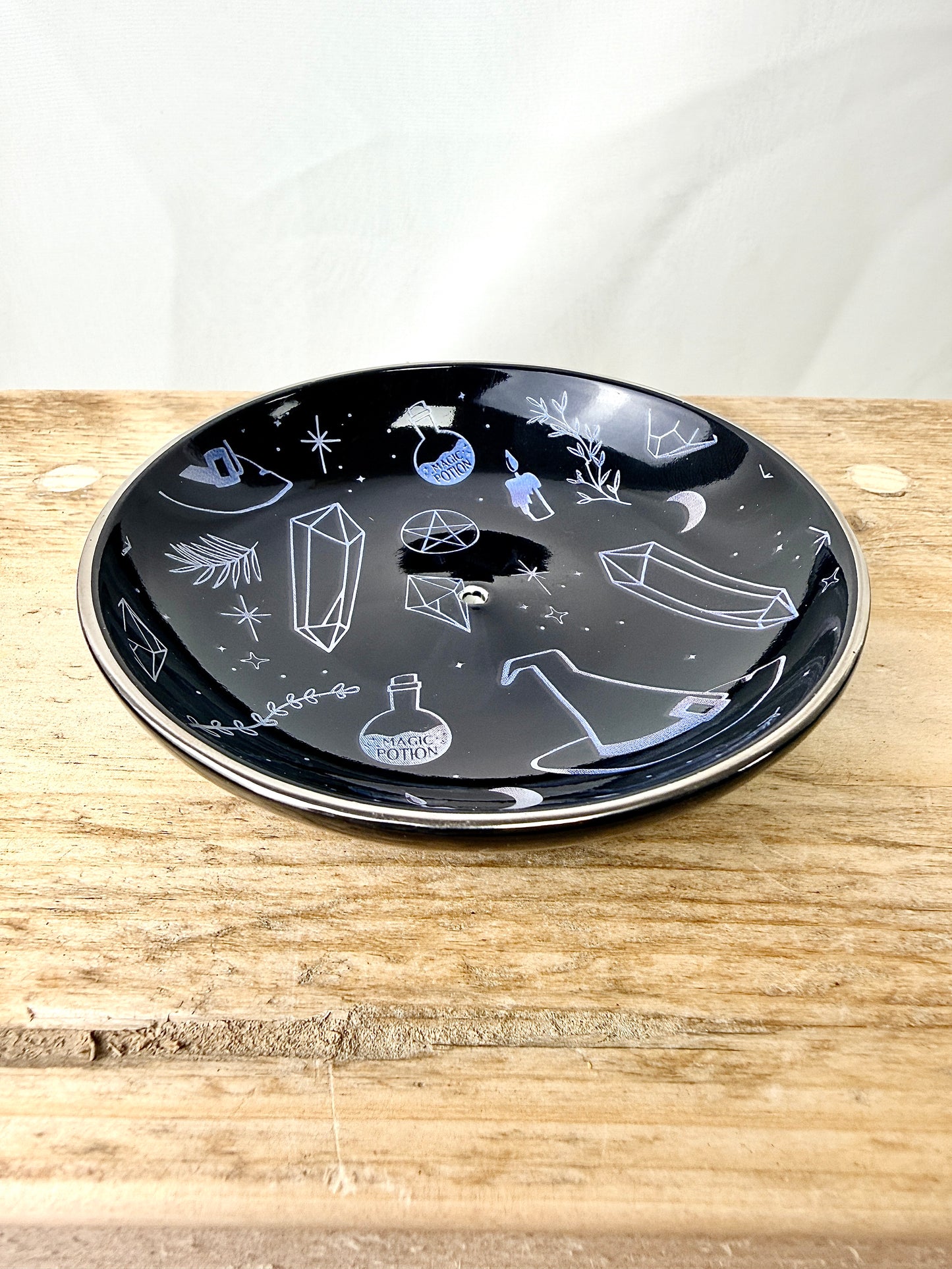 Crystal Witch Incense Holder Plate