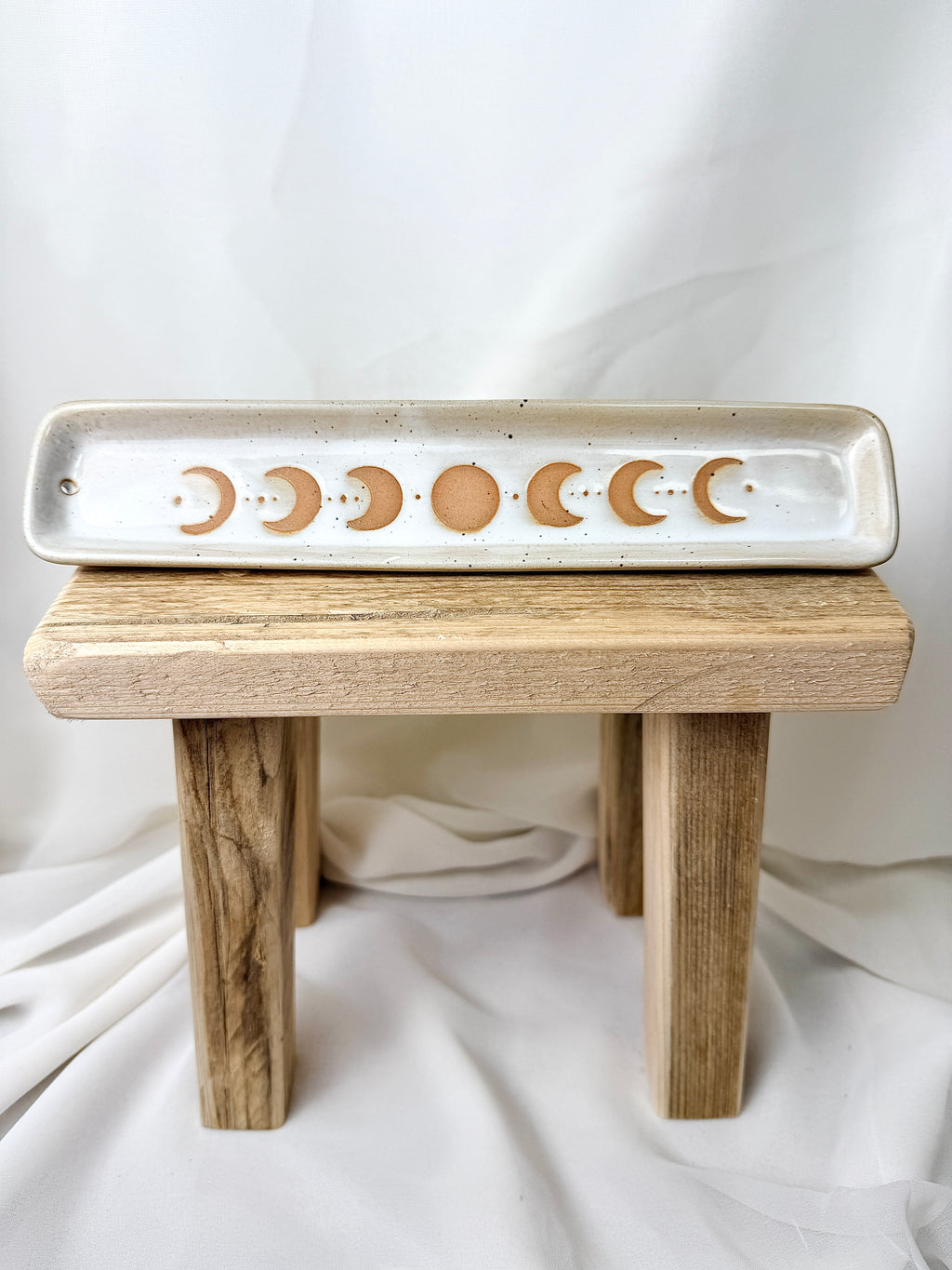 Moon Phase Ceramic Ash Catcher