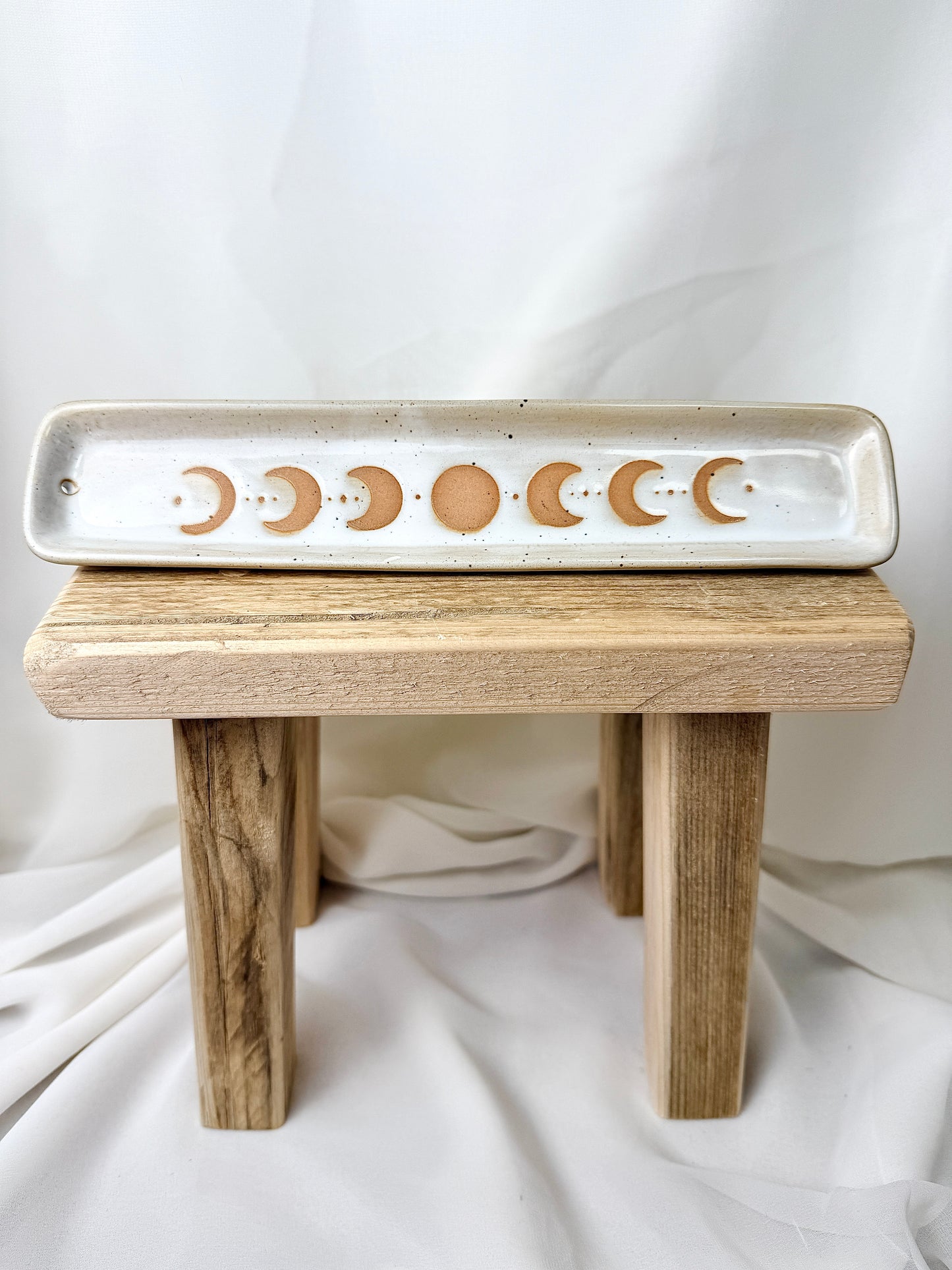 Moon Phase Ceramic Ash Catcher