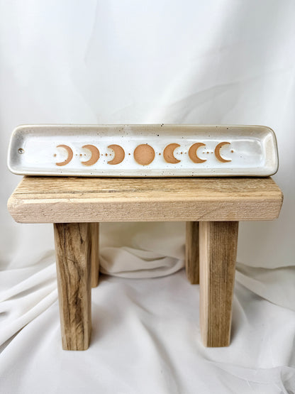 Moon Phase Ceramic Ash Catcher