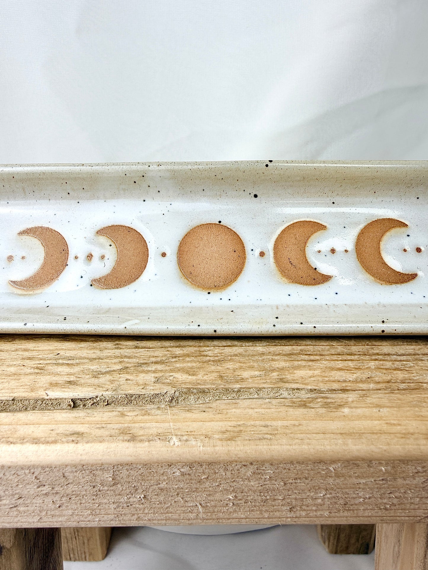 Moon Phase Ceramic Ash Catcher