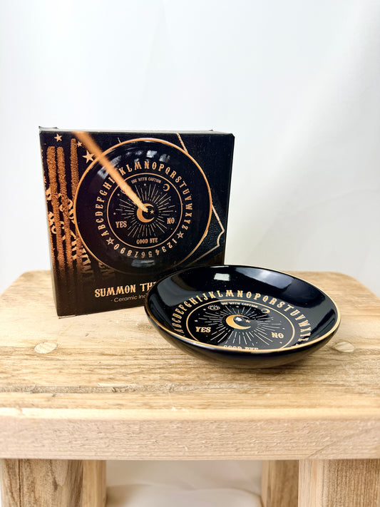Black Talking Board Incense Holder