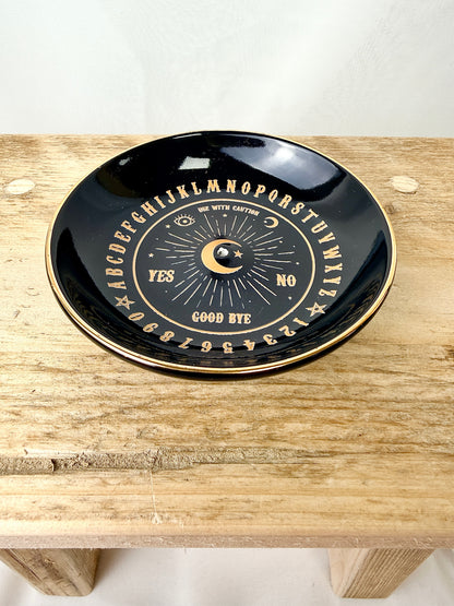 Black Talking Board Incense Holder