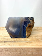 Grey Agate Point - Polished Druzy Crystal Tower (#2)