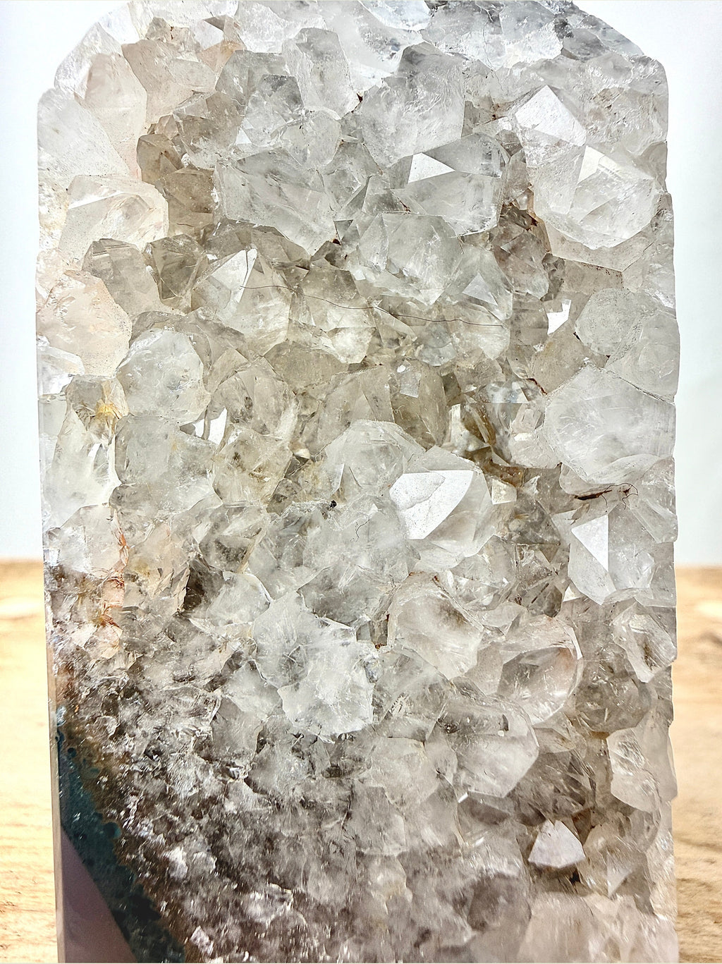 Grey Agate Point - Polished Druzy Crystal Tower (#3)