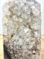 Grey Agate Point - Polished Druzy Crystal Tower (#3)